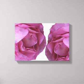 Romantic love pretty pink roses modern floral boho canvas print
