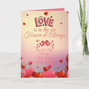 Romantic Love Quote Design   Elegant Pink Love  Card