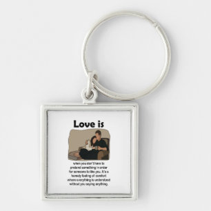 Romantic Love Quote Wedding Favour Keepsake  Keychain