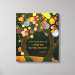 Romantic Love Quote Wedding Gift Canvas Print<br><div class="desc">Romantic and rustic tree illustration designed on custom Wedding Couple Gift Wrapped Canvas Prints. Beautiful and special couple gift for their wedding, engagement, or wedding anniversary. Size and frame thickness of the print, sample text can be all personalized with your own choice and wording. ((You can find the matching wedding...</div>