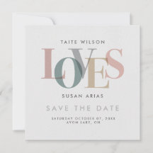 Romantic Love Save the Date