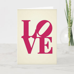 Romantic Love Typography Card