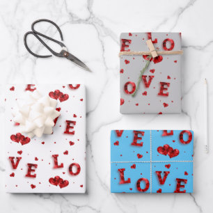 Romantic Love Wrapping Paper 