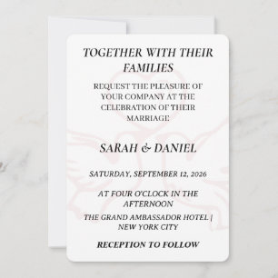 Romantic Lovebirds Heart Wedding Invitation   Lush