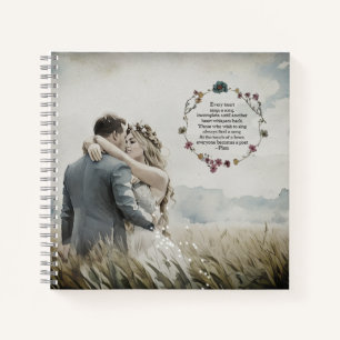 Romantic Lovers Plato Quote Personal Photo Journal