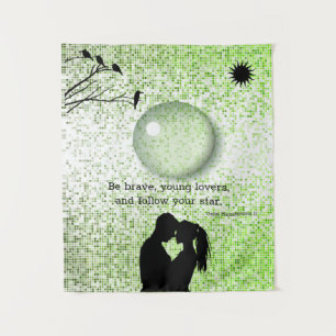 Romantic Lovers   Scenery Modern Urban Tapestry