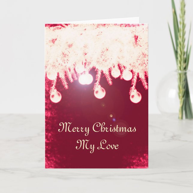 Romantic Magical Christmas Card (Front)