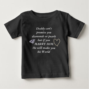 Romantic Marry Me Poem Baby T-Shirt