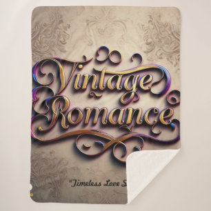 "Romantic Memories Linger" Sherpa Blanket
