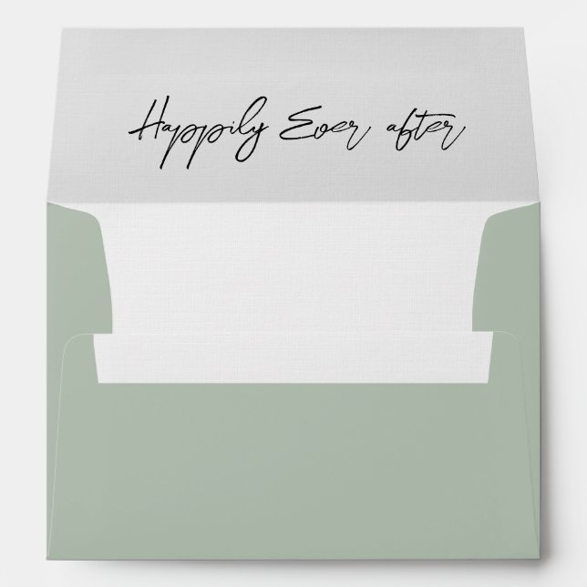 Romantic & minimalist  envelope (Back (Bottom))