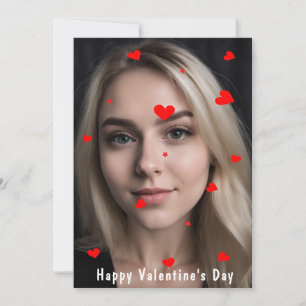 Romantic Minimalist Valentine's Day Photo Card