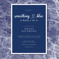 Romantic Modern Something Blue Before I Do Shower