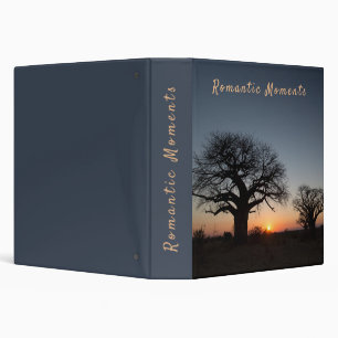 Romantic Moments Sunset Sacred Baobabs photo text Binder