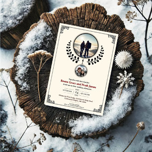 Romantic Mountain Adventure Wedding Invitation