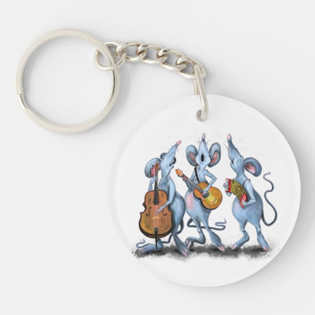 Romantic Mouse Band Keychain Gift Fun (Front)