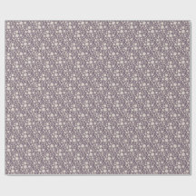 Romantic Muted Plum Watercolor Floral Pattern