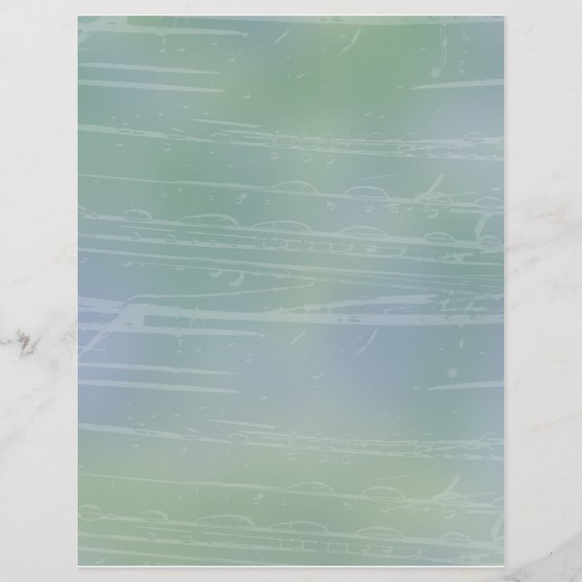 Romantic Nature and Water scrapbook paper design (Front)