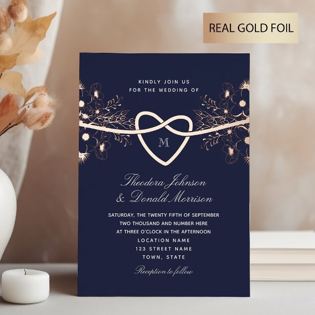 Romantic Navy Blue and Gold Wedding (Creator Uploaded)