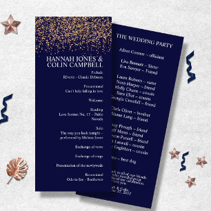 Romantic Navy Rose Gold Stardust Program