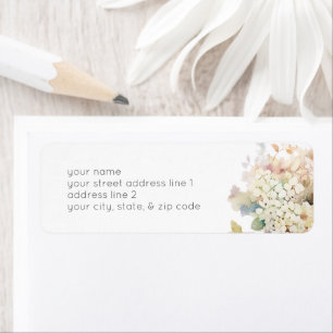 Romantic Neutral Vintage Hydrangeas Bridal Shower