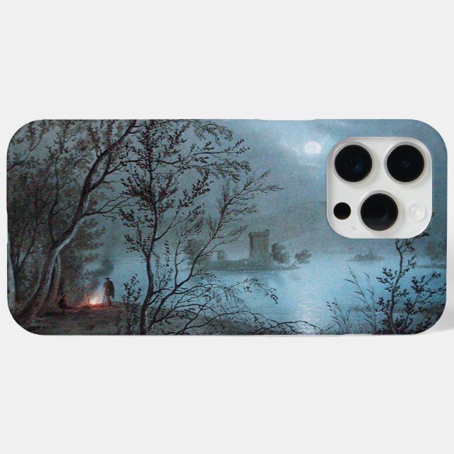 ROMANTIC NOCTURNE LANDSCAPE IN BLUE Case-Mate iPhone CASE (Back (Horizontal))