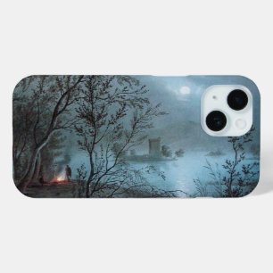 ROMANTIC NOCTURNE LANDSCAPE IN BLUE iPhone 15 CASE