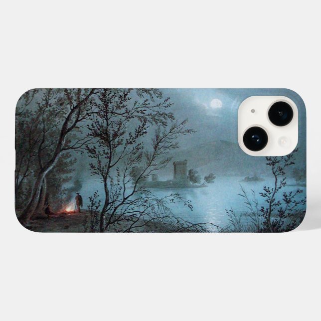 ROMANTIC NOCTURNE LANDSCAPE IN BLUE Case-Mate iPhone CASE (Back (Horizontal))