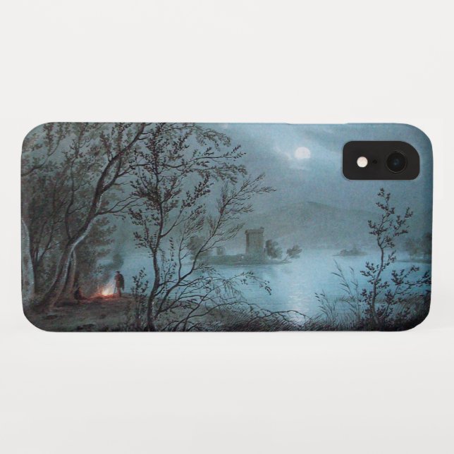 ROMANTIC NOCTURNE LANDSCAPE IN BLUE Case-Mate iPhone CASE (Back (Horizontal))