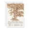 Romantic old oak tree rustic wedding invitation
