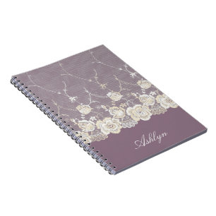 Romantic Orchid Purple Floral   Notebook
