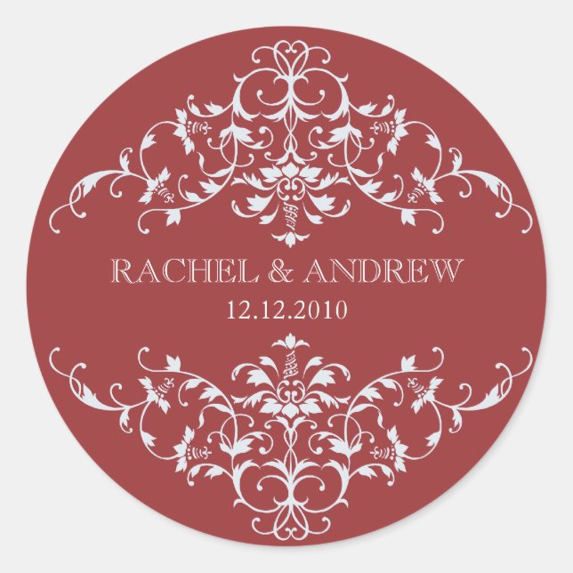 Romantic Ornaments Sticker (Front)