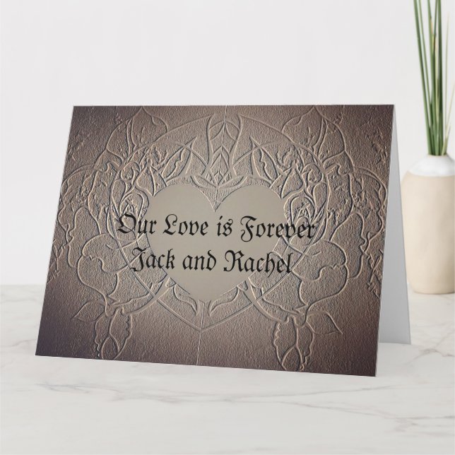 Romantic Our Love is Forever Card (Front)