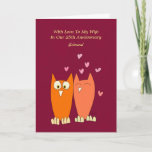 Romantic owls: make love holiday card<br><div class="desc">This is a funny illustration of a couple of loving owls surrounded by many hearts. Romantic and fun dating ideas for couples.</div>