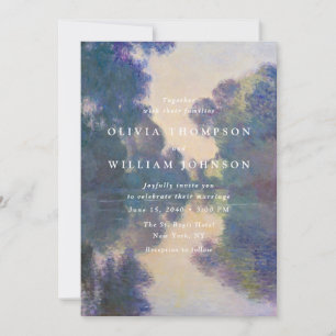Romantic Painted Landscape Wedding Invitation
