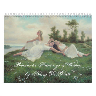 Romantic Paintings of Women by Barry DeBaun Calendar