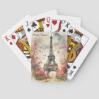 Romantic Paris Eiffel Tower Watercolor Floral