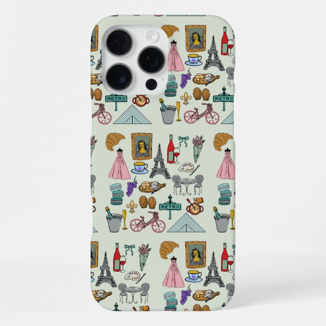 Romantic Paris iPhone Case (Back)
