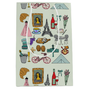 Romantic Paris Medium Gift Bag