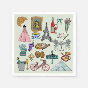 Romantic Paris Napkin