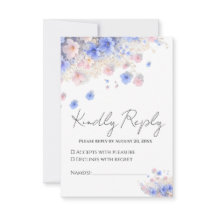 Romantic Pastel Cottagecore Wildflowers  Wedding