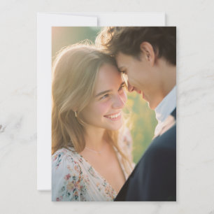 Romantic Pastel Floral Photo Invitation