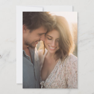 Romantic Pastel Floral Photo Invitation