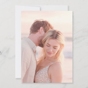 Romantic Pastel Floral Photo Invitation