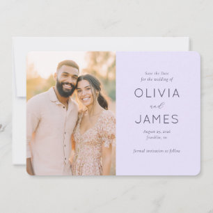 Romantic Pastel Photo Save The Date