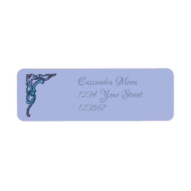 Romantic Pastel Steampunk Adresse de retour (Devant)