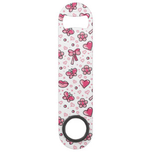 romantic pattern speed bottle opener