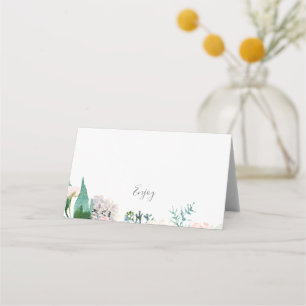 Romantic Peonies Buffet Étiquettes Cartes