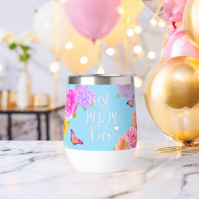 Romantic Peonies Garden Best Mom Blue  (Bachelor Party)