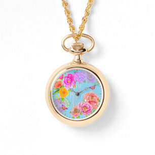 Romantic Peonies Garden Blue Best Mom Watch