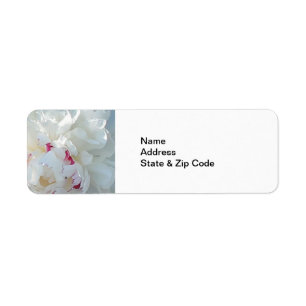 Romantic Peony Return Address Labels
